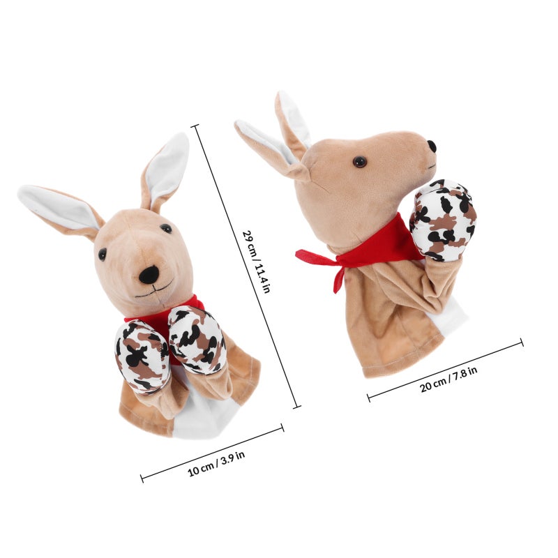 Hand Puppet Soft Plush Puppets Kids Glove Doll Stuffed Animal Storytelling Hand Puppet Toy for Birthday Halloween Party - Image 2