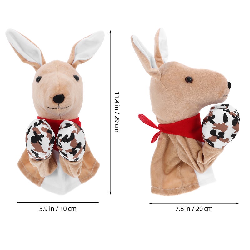 Hand Puppet Soft Plush Puppets Kids Glove Doll Stuffed Animal Storytelling Hand Puppet Toy for Birthday Halloween Party - Image 3