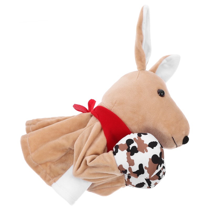 Hand Puppet Soft Plush Puppets Kids Glove Doll Stuffed Animal Storytelling Hand Puppet Toy for Birthday Halloween Party - Image 1