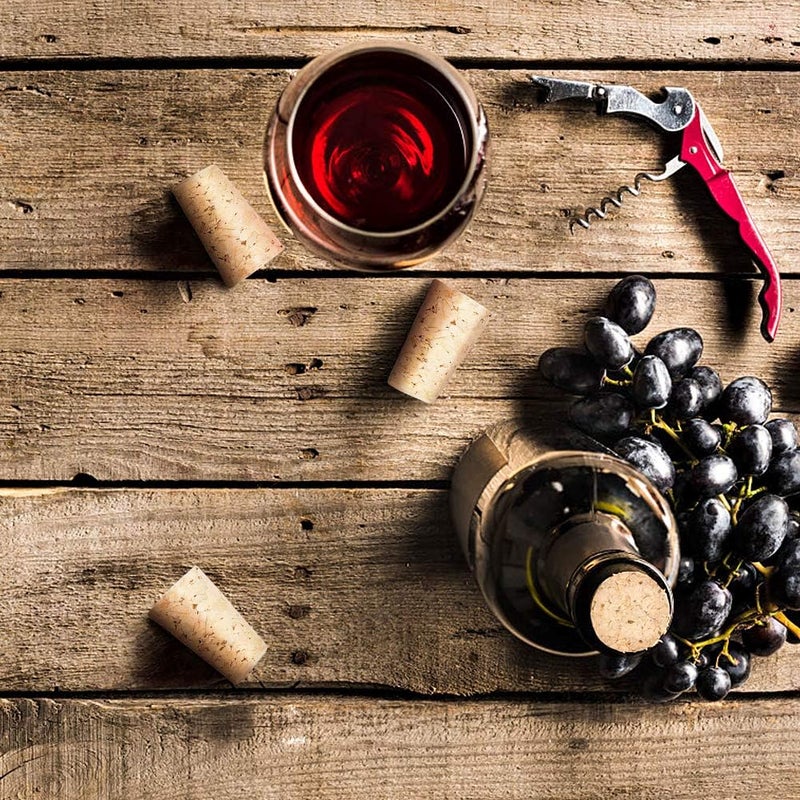 klarako Cork Stoppers Wine Corks, Tapered Wooden Stopper Wood Corks for Wine Bottles Cork Crafts Replacement Corks for Wine Beer, Top diameter 7/8", 22×17×35mm Size L - Image 4