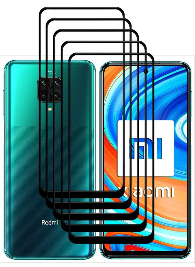 ACLIX 5 Pieces Antistatic ESD Dustproof Premium Quality High Definition Tempered Glass Screen Protector Designed For Xiaomi Redmi Note 9 Pro - Image 1
