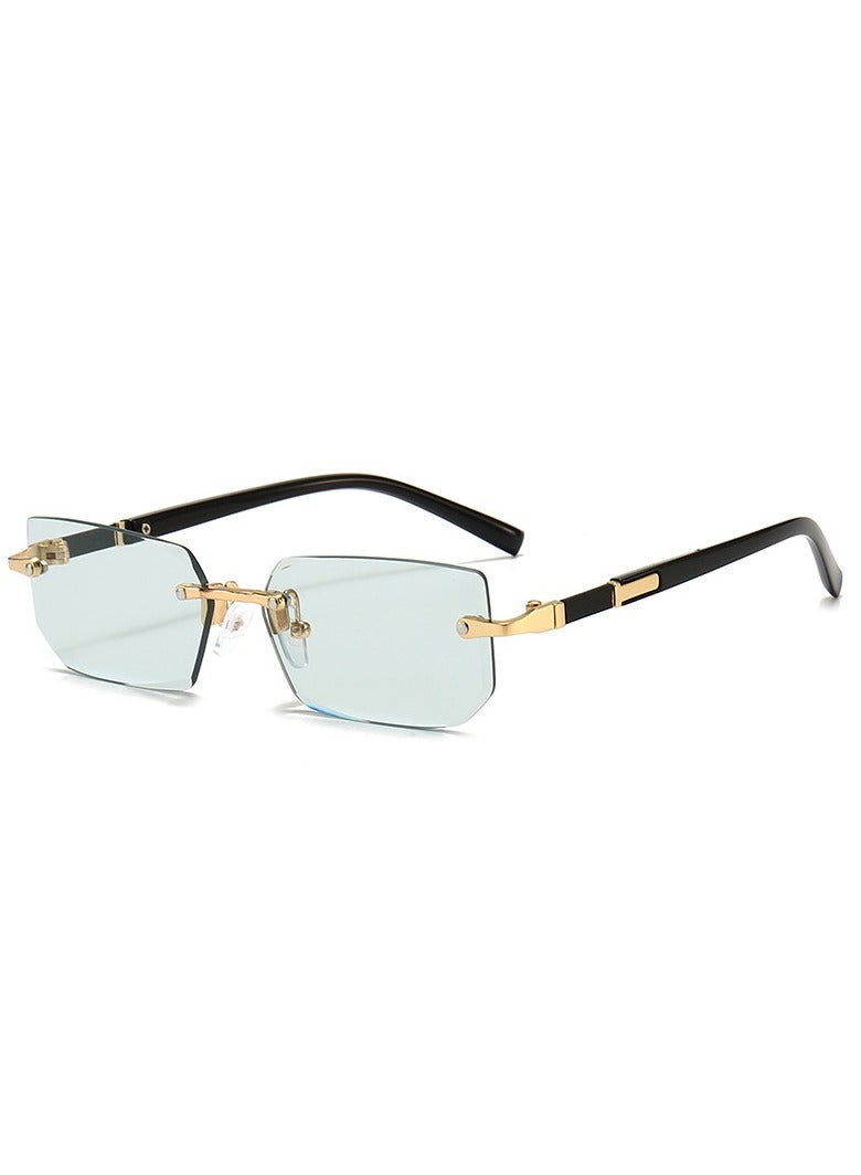 Eckek New Rimless Fashion Trend Sunglasses Personalized Sunglasses UV Protection Unisex - Image 1