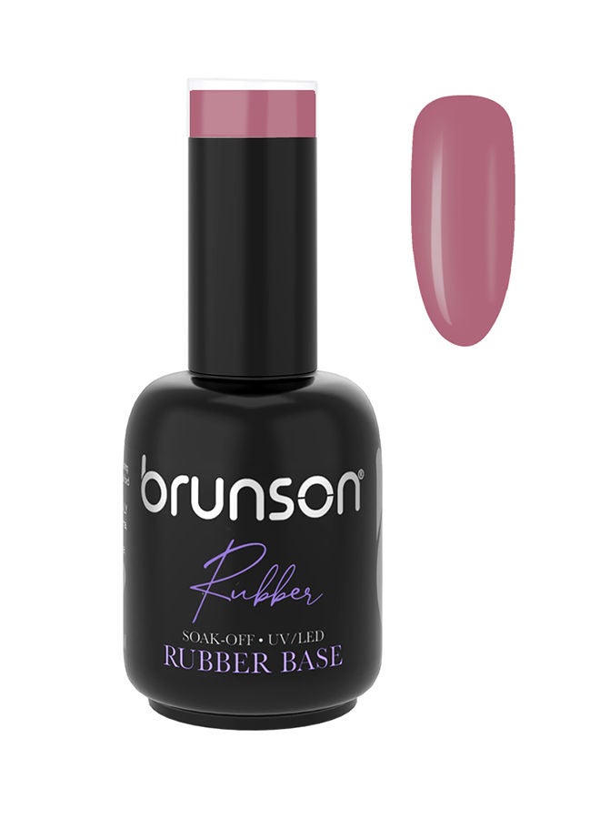 brunson Rubber Base Gel Nail Polish Long Lasting Gel Polish Base for Chip-Free Shine Strengthens French Manicure Pedicure Rubber Base Coat UV/LED Rubber Gel Soak Off Nail Art Hard Gel Polish 18ml BRB20