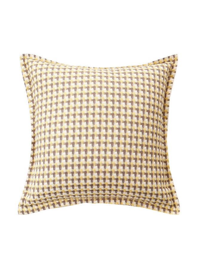 Cotton And Linen Throw Pillow, Vintage Houndstooth Pattern, Soft Cushion For Bed Headboard, Backrest, Living Room Pillow, Sofa Pillow Cover, Custom Home Decor