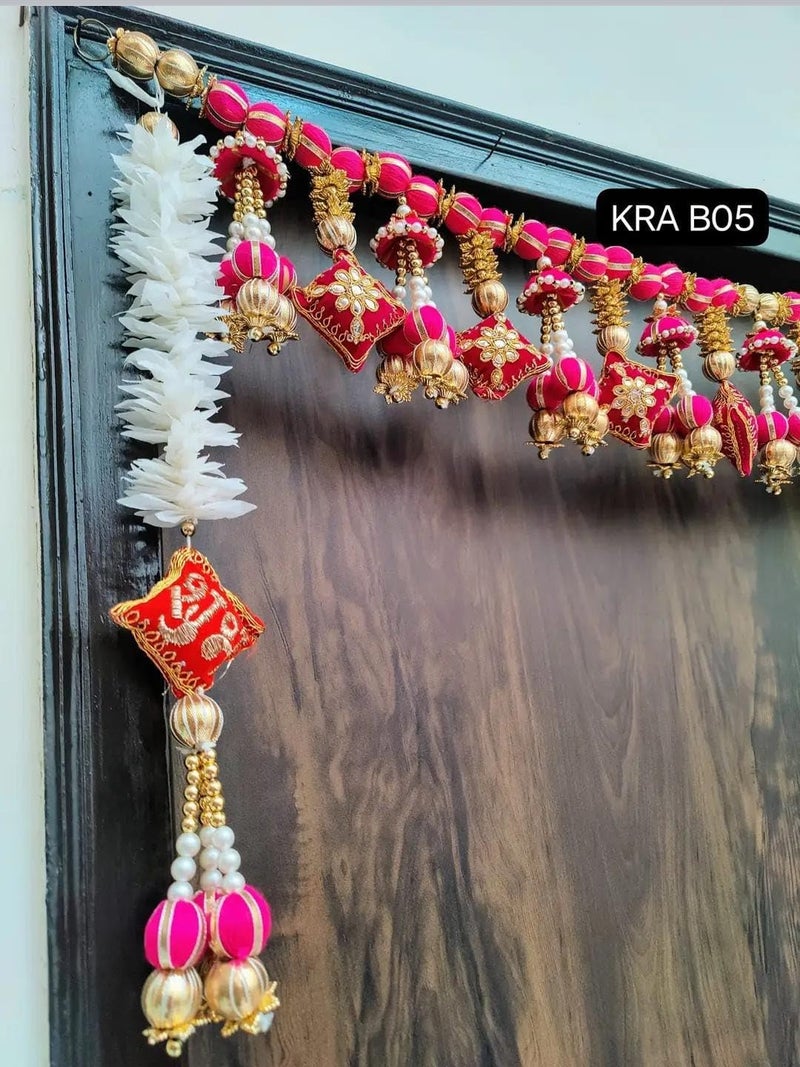 Sellplus Gota Ball with Cushion Bandhanwar for Decoration Festival Decoration Office Decoration Wedding Decor Enhance Your Space with Graceful Touches