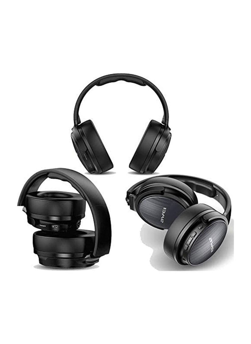 أوي Awei A780BL سماعة رأس ستيريو لاسلكية مع ميكروفون عميق - أسود  - Image 5