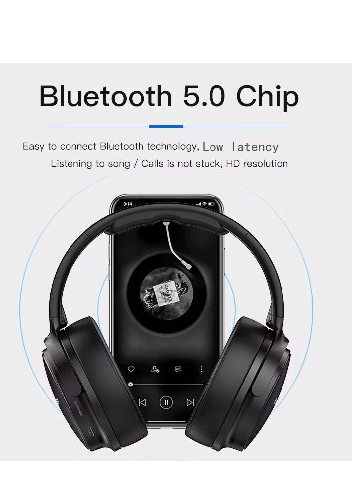 أوي Awei A780BL سماعة رأس ستيريو لاسلكية مع ميكروفون عميق - أسود  - Image 3