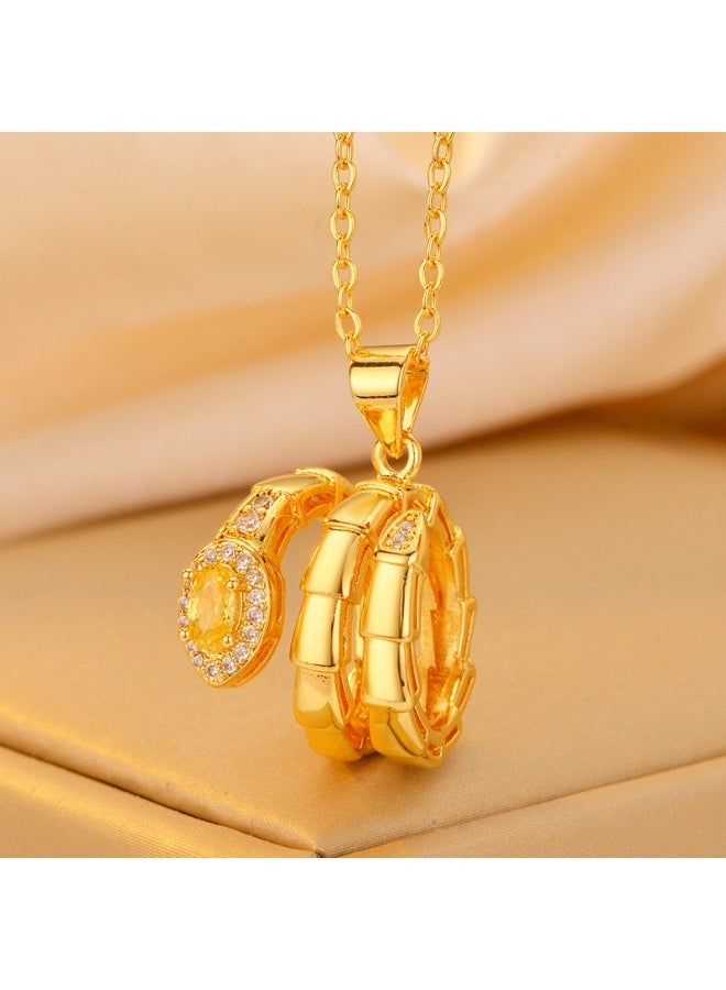 KUYING Fashionable Retro Light Luxury Personalized Necklace 