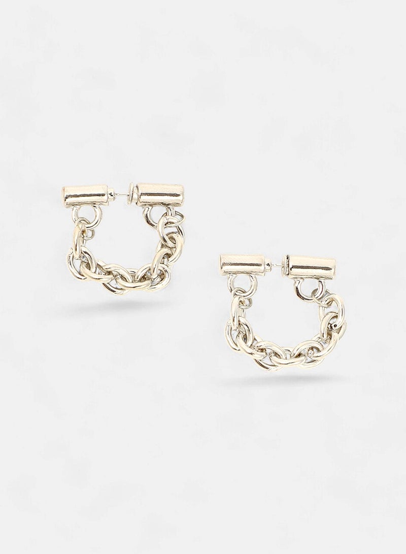 SOHI Contemporary Artificial Hoop Earring Jewellery - Image 1