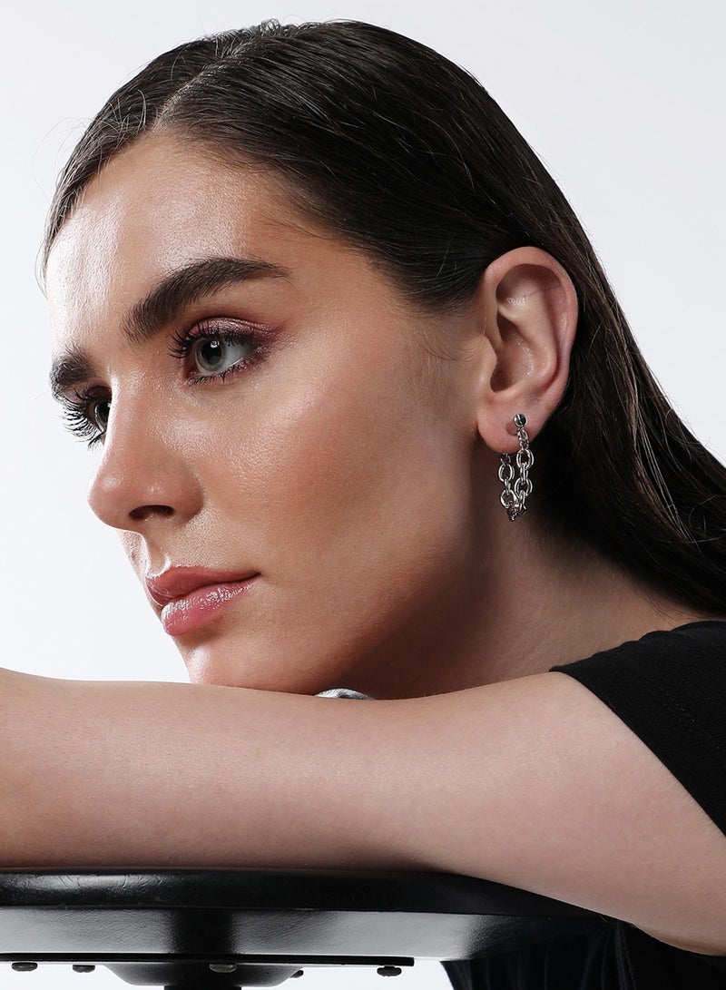 SOHI Contemporary Artificial Hoop Earring Jewellery - Image 3