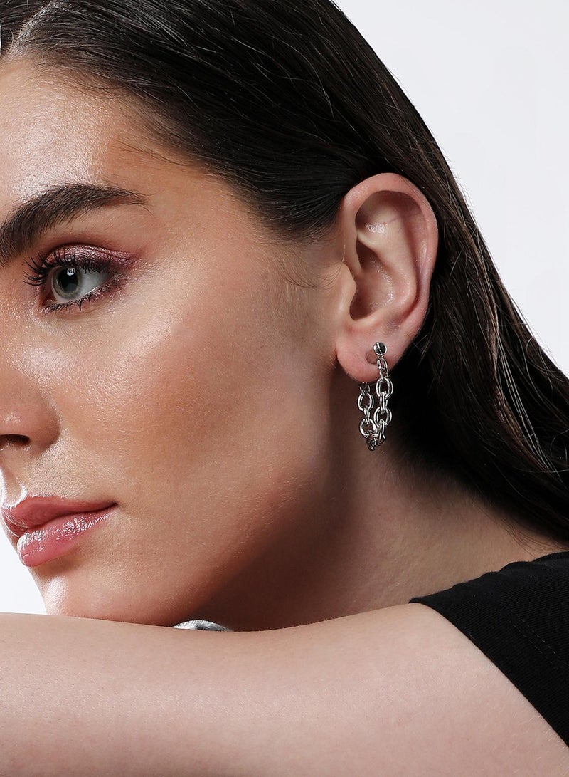 SOHI Contemporary Artificial Hoop Earring Jewellery - Image 4