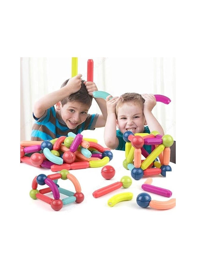 Magnetic Sticks Building Blocks Toy, 36-Piece Set of Colorful Magnetic Sticks and Balls, Strong Magnetic Design Makes It Easy to Assemble and Disassemble, Helps Develop Fine Motor Skills and Logical Thinking, Build 3D Shapes and Structures, Support Early Learning, Develop Creative Problem Solving Skills, Individual or Group Play, Perfect as an Educational Gift for Birthdays and Special Occasions  - Image 5