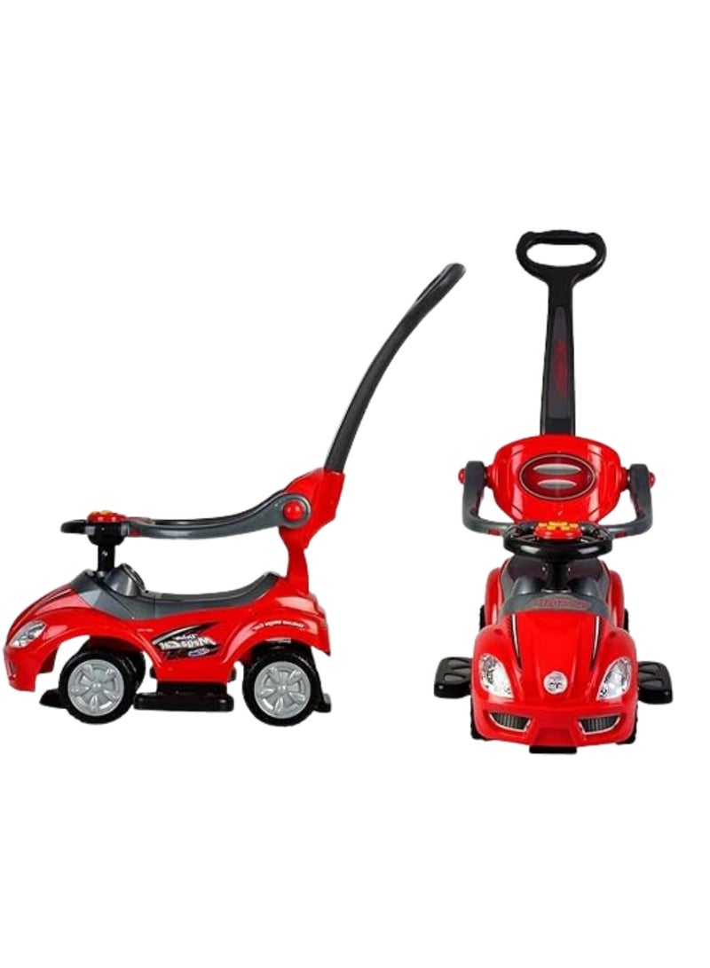 3-in-1 Ride-On Activity Toy with Push Handle and Musical Steering Wheel 62*40*86cm  - Image 3