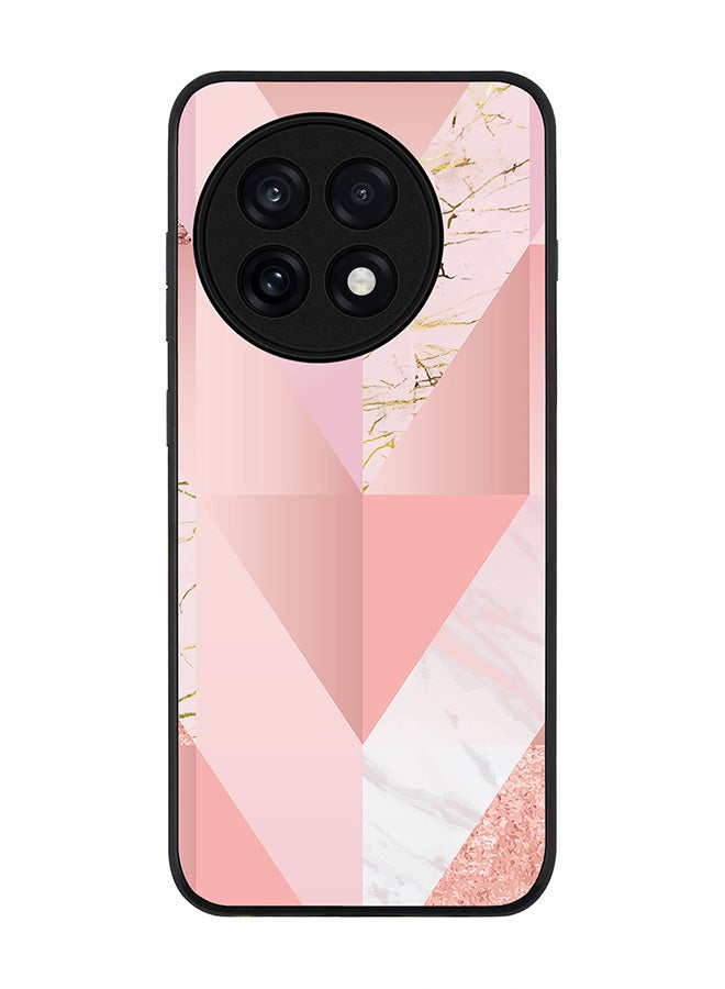 Stylizedd For OnePlus 13R / Ace 5 Pro Case,Slim fit Camera Protection, Shockproof Thin Phone cover  - Marble Pink Vintage