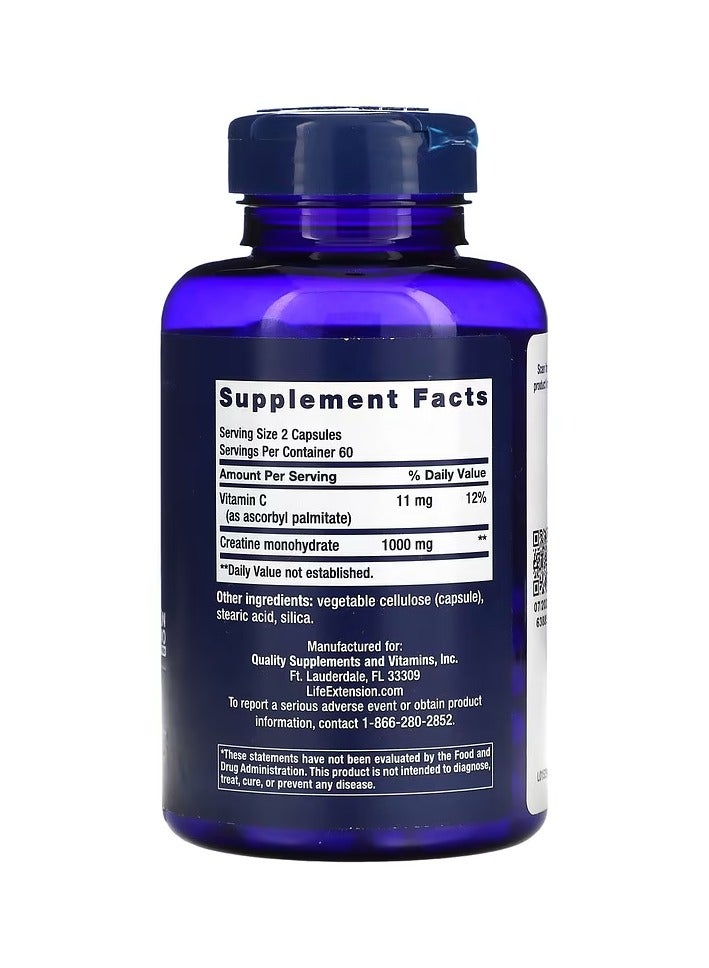 لايف إكستنشن كبسولات الكرياتين ، 120 كبسولة - Image 2