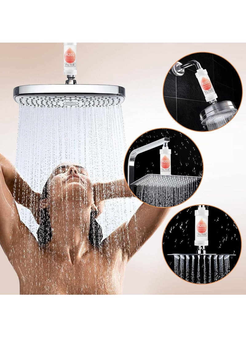 H201 Aromatherapy Shower Head Filter Water Softener Soft and Hair/Skin Fragrance Enhancer Chlorine Remover Bathroom Accessories  - Image 4