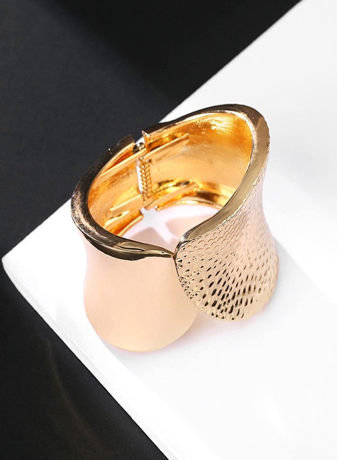 YANCHUN Gold Bangle Bracelets for Women Cuff Bangles Chunky Bracelets Trendy Jewelry Gifts - Image 5