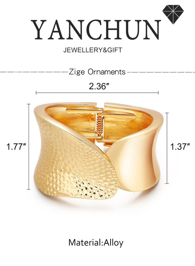 YANCHUN Gold Bangle Bracelets for Women Cuff Bangles Chunky Bracelets Trendy Jewelry Gifts - Image 4