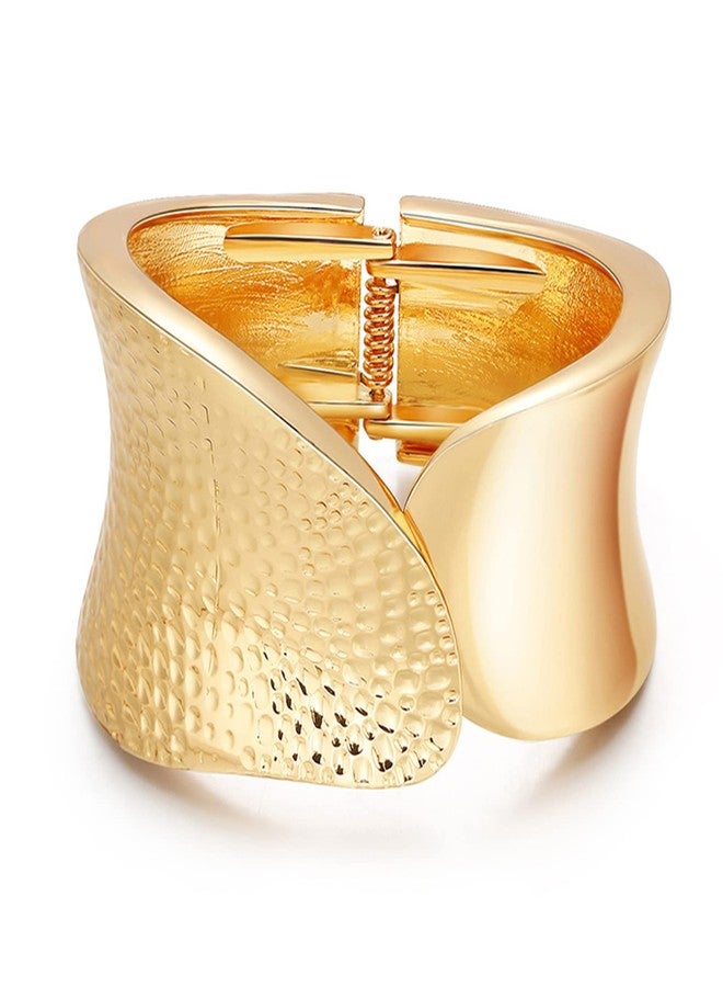 YANCHUN Gold Bangle Bracelets for Women Cuff Bangles Chunky Bracelets Trendy Jewelry Gifts - Image 1