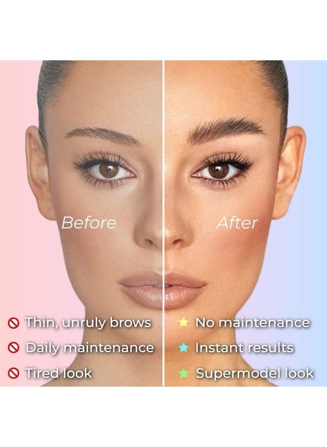 beau lashes طقم تصفيح الحواجب من Beau | طقم تصفيح احترافي للحواجب مع ترطيب الكيراتين | طقم رفع الحواجب الفوري بنفسك للحصول على حواجب أكثر امتلاءً وسمكًا وجمالاً | سهل الاستخدام ونتائج تدوم طويلاً  - Image 2