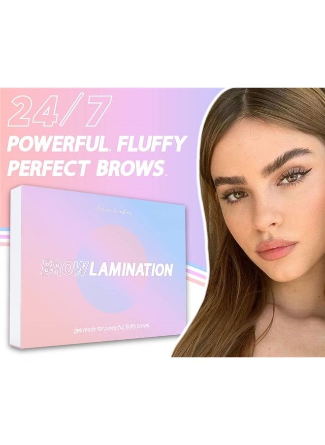 beau lashes - طقم تصفيح الحواجب من Beau | طقم تصفيح احترافي للحواجب مع ترطيب الكيراتين | طقم رفع الحواجب الفوري بنفسك للحصول على حواجب أكثر امتلاءً وسمكًا وجمالاً | سهل الاستخدام ونتائج تدوم طويلاً - Image 1