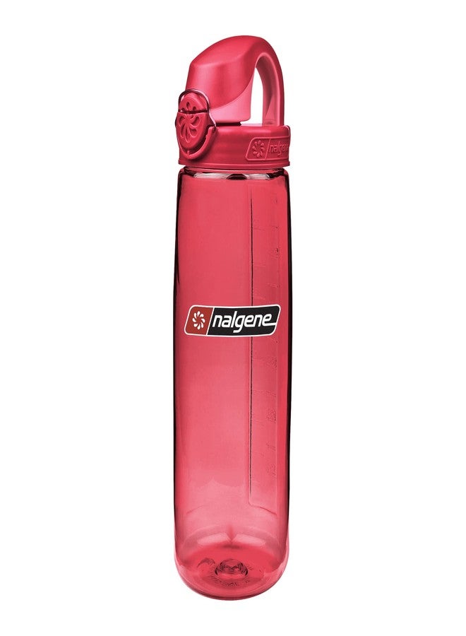 Nalgene On the Fly BPA-Free Water Bottle, Petal w Beet Red, 24 oz - Image 1