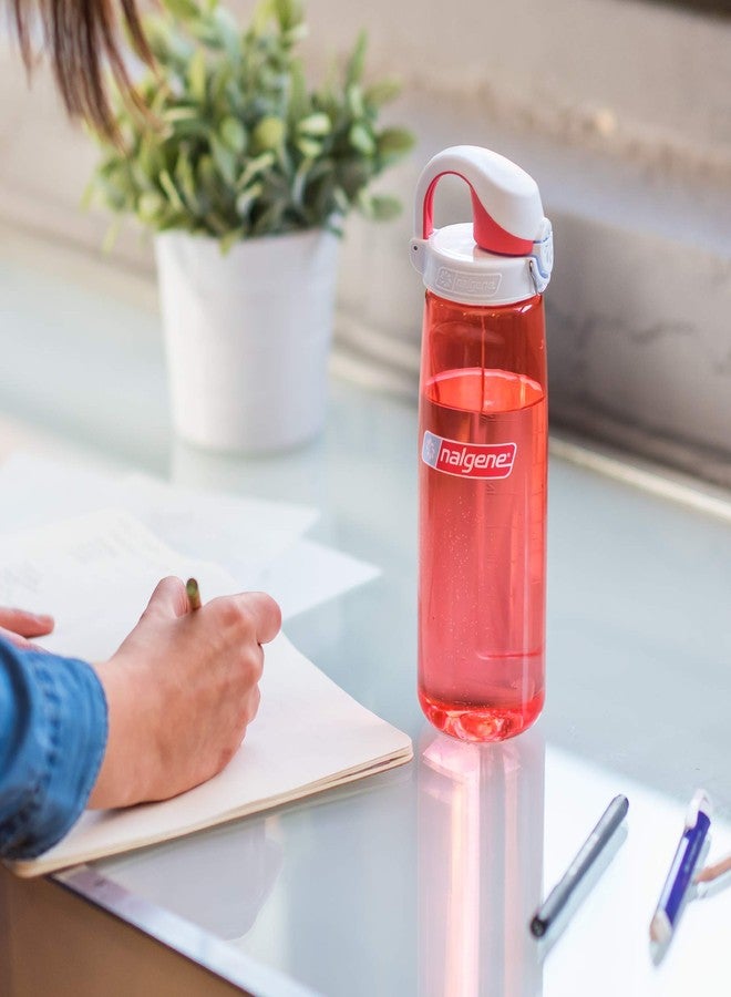 Nalgene On the Fly BPA-Free Water Bottle, Petal w Beet Red, 24 oz - Image 2