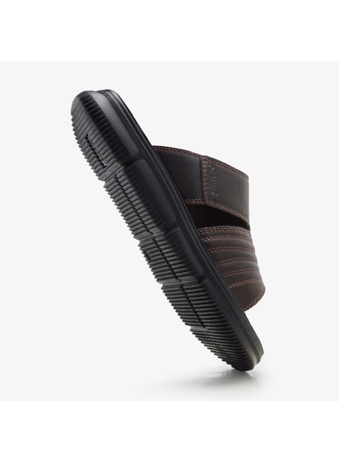 NDURE Men's Slide Sandals, Quilted Strap, Casual Open Toe Slippers - Image 3