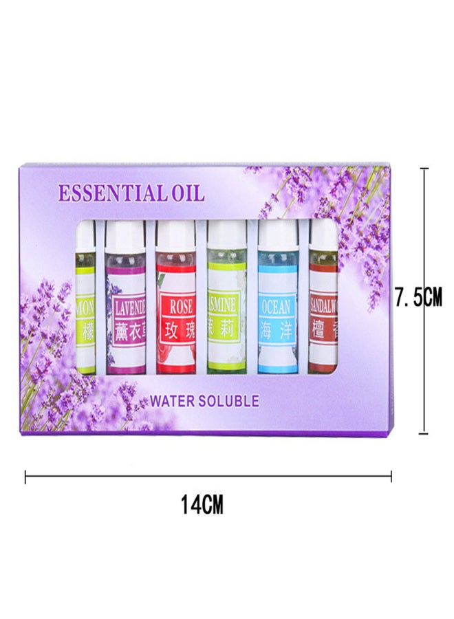 5ML 6PCS Water-soluble Essential Oils Set Pure Natural Aromatherapy Oil Aroma Essential Body Fragrance for Oil Diffuser Humidifier - Image 3