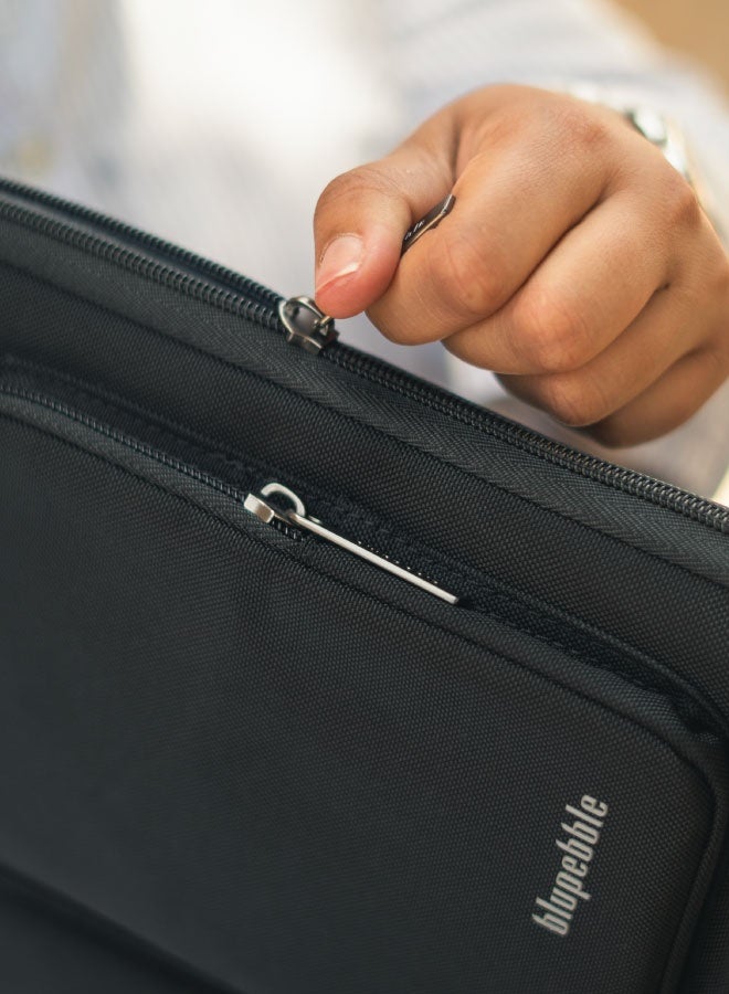 blupebble Urban 14-Inch Eco-Friendly Laptop Bag – Slim Water-Resistant Carry Case for MacBook Air/Pro 13" & 14", iPad Pro, Ultrabooks & Tablets - Image 5