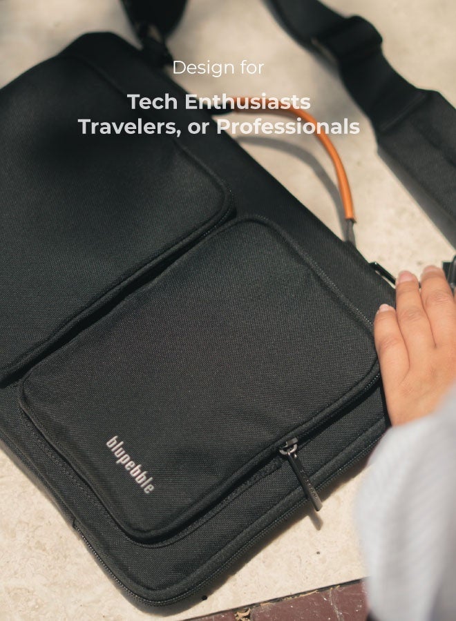 blupebble Urban 14-Inch Eco-Friendly Laptop Bag – Slim Water-Resistant Carry Case for MacBook Air/Pro 13" & 14", iPad Pro, Ultrabooks & Tablets - Image 2