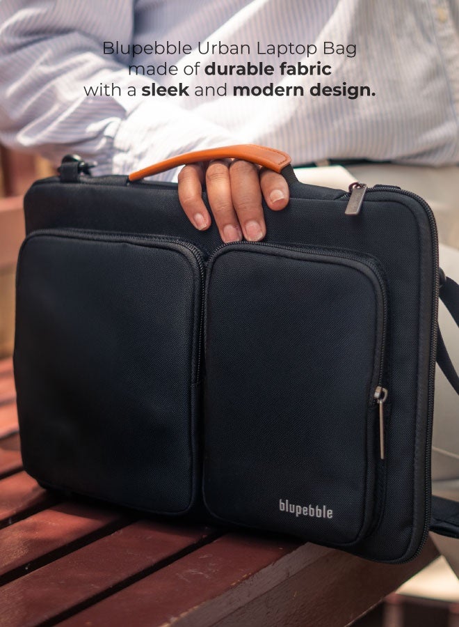 blupebble Urban 14-Inch Eco-Friendly Laptop Bag – Slim Water-Resistant Carry Case for MacBook Air/Pro 13" & 14", iPad Pro, Ultrabooks & Tablets - Image 4