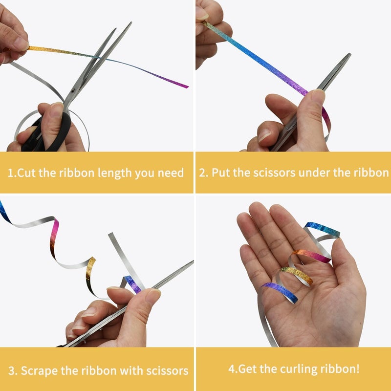 BEISHIDA 12 Assorted Colors Curling Ribbons Set,Rainbow Balloons Strings,1/5 ''Thin 264yds for Gift Wrapping Birthday Wedding Halloween Christmas Party Decoration (MIX-RIBBON-01) - Image 3