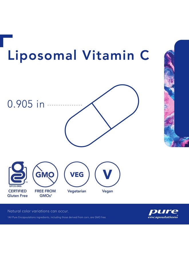 Pure Encapsulations Liposomal Vitamin C - Immune Support Supplement* - Antioxidant Nourishment - Daily Vitamin - Non-GMO & Gluten Free - 120 Capsules - Image 3