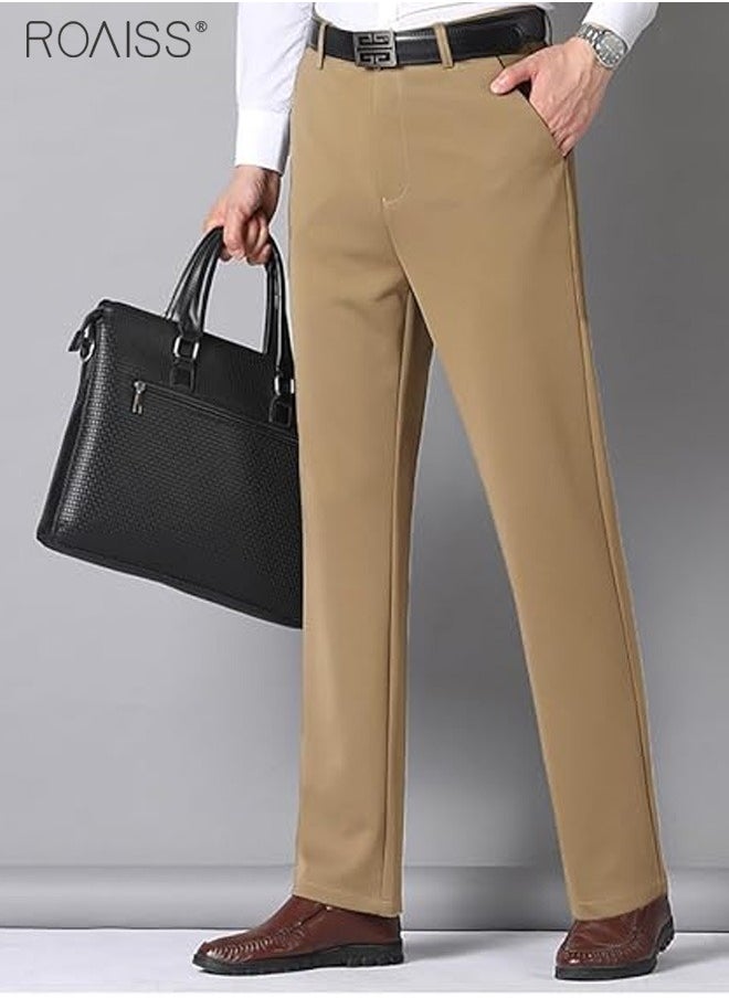 Men'S Fashion Casual Business Pants Summer Light Thin High Elastic Pure Black Suit Pants With Pockets On Both Sides - pzsku/ZB2237F2D1267A1807E37Z/45/_/1721457386/8de1be35-40b1-47bf-8e82-6a2d6f518708