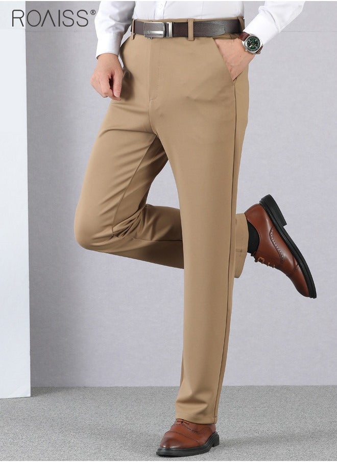 Men'S Fashion Casual Business Pants Summer Light Thin High Elastic Pure Black Suit Pants With Pockets On Both Sides - pzsku/ZB2237F2D1267A1807E37Z/45/_/1721457479/c7f48a37-d1f9-4c18-a034-880c91f9a33e