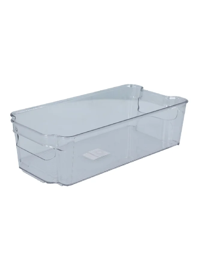 Felli Microwave Safe Lightweight Refrigerator Storage Organizer Clear 37.5 X 21 X 10 Cm