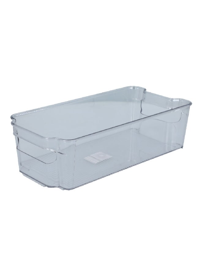 فيلي منظم ثلاجة خفيف الوزن آمن للاستخدام في الميكروويف، شفاف، الأبعاد: 37.5 × 21 × 10 سم - Image 1