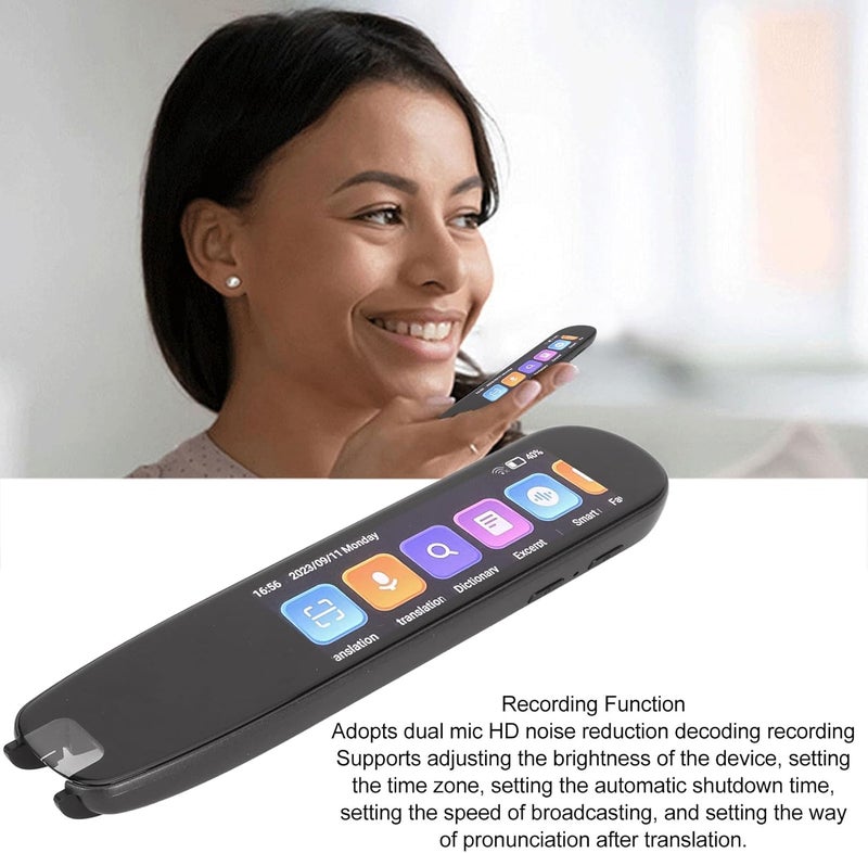 Dpofirs Intelligent Translation Pen with 2.99 Inch Touchscreen - Smart Multilingual Translator Device - Image 4