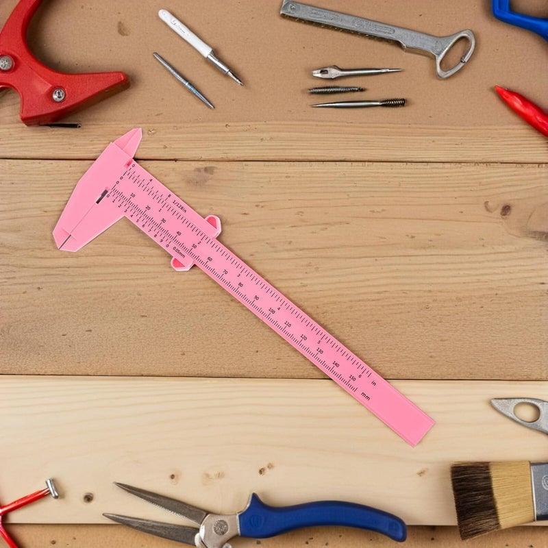 4 Pcs Plastic Vernier Calipers Mini Measuring Tools with Scale Markings 0-150mm for Students Laboratory Precision Measurement - Image 5