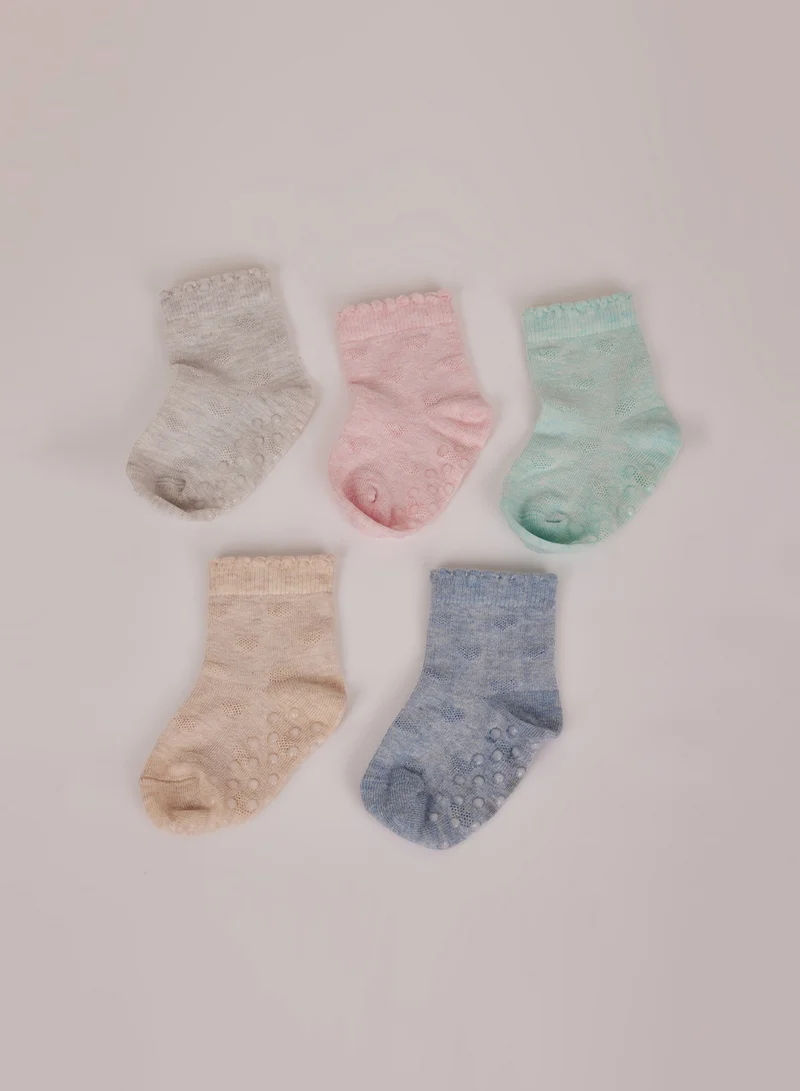 DeFacto 5-Pack Anti-Slip Sole Cotton Long Socks