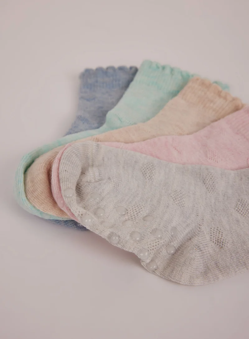 DeFacto 5-Pack Anti-Slip Sole Cotton Long Socks
