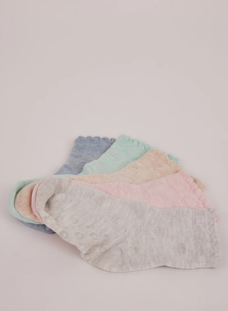 DeFacto 5-Pack Anti-Slip Sole Cotton Long Socks
