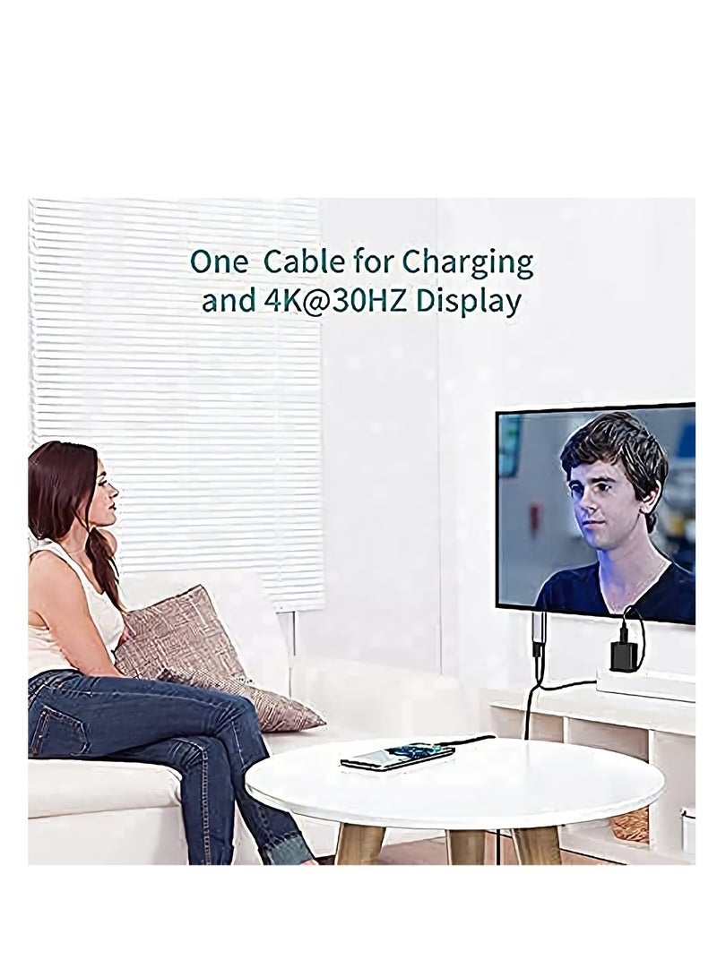 SYOSI USB Type C to HDMI Conversion Cable for Nintendo Switch / Samsung Dex Station / S21 / S20 / Note20 / TabS7 TV Docking Mode 4K and 1.8m Long for Travel - Image 5