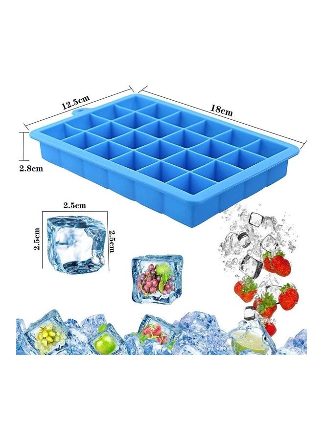 NIBEMINENT 3-Piece Silicone Ice Cube Maker Blue/Red/Green One Size - Image 3