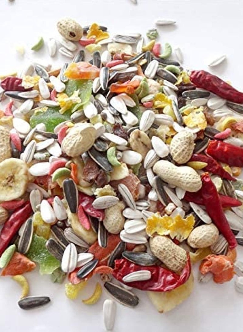 طعام طيور توكي للببغاوات – 650 جرام مزيج طبيعي وصحي من البذور الفاخرة، | طعام طيور يومي للببغاء الرمادي، المكاو، ببغاء الأمازون، طعام بذور الكوكاتو، طعام الباراكيت لجميع مراحل الحياة - Image 2