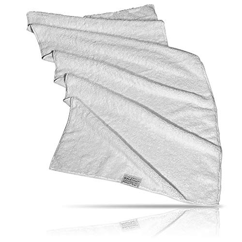 Life Miracle Nano Towels Body Bath & Shower Towel. Huge & Super Absorbent. Wipes Away Dirt, Oil and Cosmetics. Use As Your Sports, Travel, Fitness, Kids, Beauty, Spa Or Salon Luxury Towel. (20 x 40", Grey) - Image 2