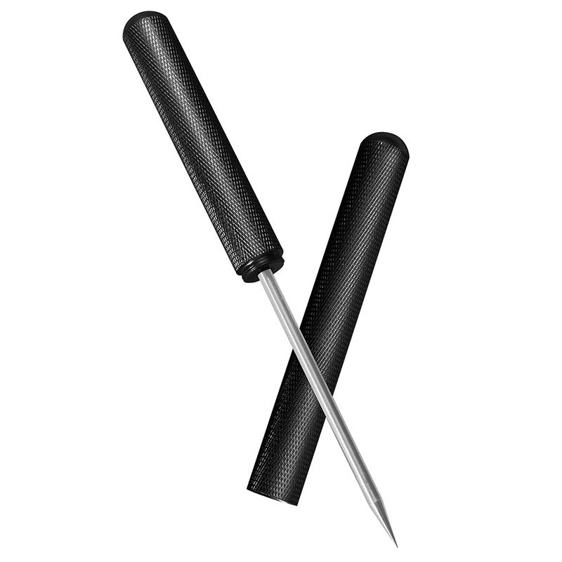 Rddconkit 9 Ice Picks Aluminum Alloy Handle Ice Tool With Safety Cover for Kitchen Bars BartenderPicnics Camping And Restaurant Black