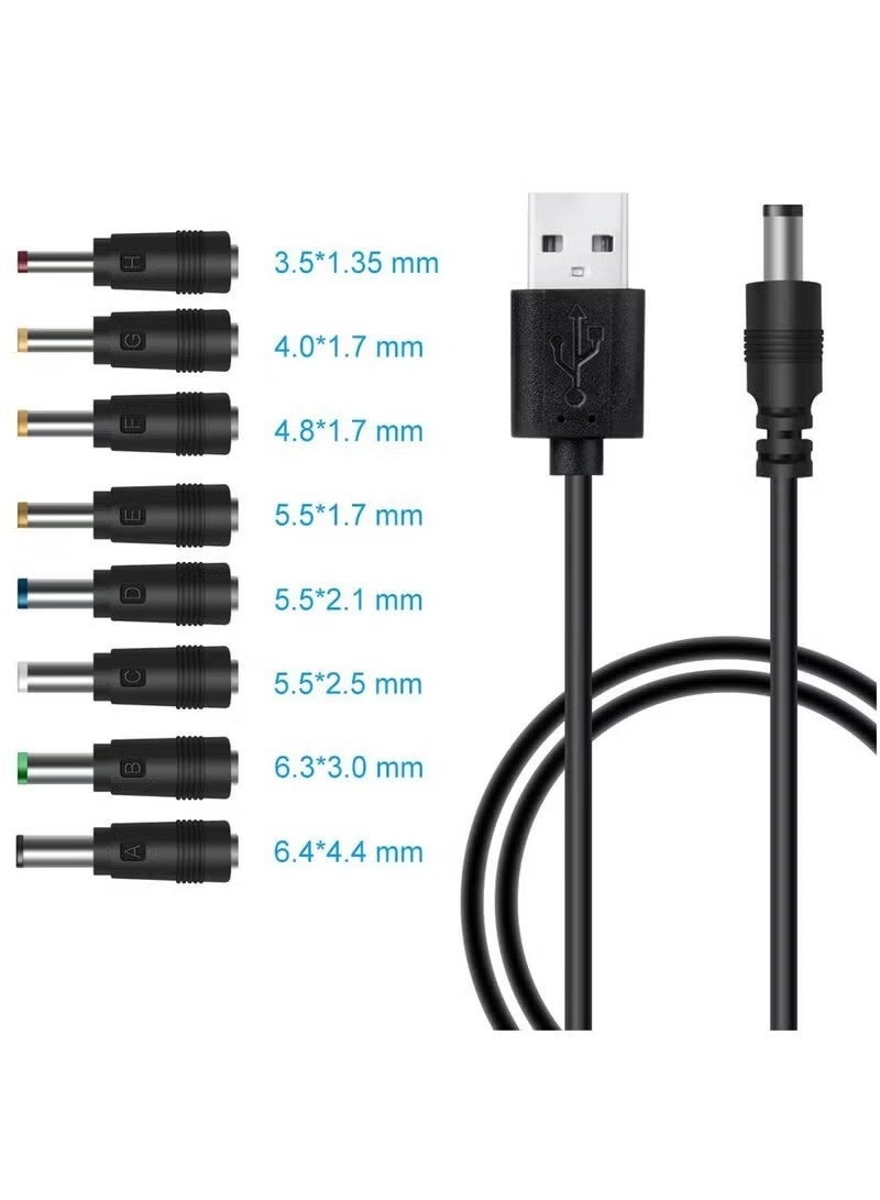 fujishka Fujishka 8 In 1 Usb To Dc 5v Power Cord usba 1 M 5W ZB22419D05EAAA432DD03Z
