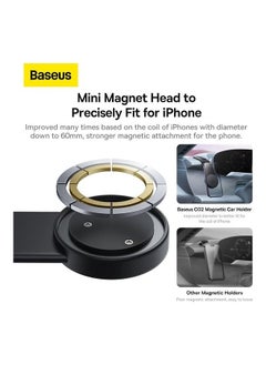 General Magnetic Phone Holder for Car, MagSafe Dash Mount Compatible with iPhone 15 Pro Max, 15 Pro, 15 Plus, 14/13/12 Series, Tesla Car Bendable Memory Titanium Alloy for All Dashboard, Windshield Black  - Image 4